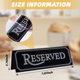 thumbnail image 3 of 6pcs Acrylic Table Card Sign Hotel Restaurant Reserved Table Signs Reminder Sign For Wedding Birthday Party, 3 of 9