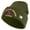 Olive, variant on U.S. Army 39th Infantry Brigade Logo Embroidered 12 Inch Solid Knit Cuff Long Beanie Made in USA - Black OSFM