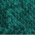 thumbnail image 4 of Chezmoi Collection Lux Emerald Green Velvet Quilt King Set, 3-Piece Lush Plush Distressed Velvet Bedding All Season Lightweight Bedspread Brushed Microfiber Reverse with Diamond Stitch Quilting, 4 of 9