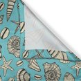 thumbnail image 3 of Ambesonne Nautical Kitchen Curtains, Seashells Starfish Pattern, 55"x45", Deep Sky Blue and Dusk, 3 of 3