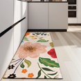 thumbnail image 4 of Bright Pioneer Flower Kitchen Rug Mat,Kitchen Runner Rugs Non Skid Washable,Decorative Kitchen Floor Mats for Kitchen,Sink,Laundry,17"X47", 4 of 5