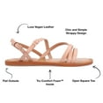 thumbnail image 2 of Journee Collection Womens Ennid  Tru Comfort Foam Buckle Flat Sandals, 2 of 6