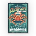 thumbnail image 2 of Kodiak, Alaska, King Crab Vintage Sign (12x18 Wall Art Poster, Room Decor), 2 of 3