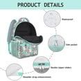 thumbnail image 4 of Bichon Dog Blue Florals Backpack for School,Cute School Bag,Schoolbag with Adjustable Shoulder Straps & Padded Back,15.3"x11"x6.7", 4 of 6