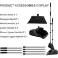 thumbnail image 4 of Large Broom and Dustpan Set, 55" Long Handle for Kitchen Office Indoor Outdoor, 4 of 8