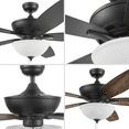 thumbnail image 6 of Mainstays 60" Black Ceiling Fan with Light, 5 Blades, Reverse Airflow, Pull Chain Control, 6 of 14