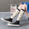 thumbnail image 6 of Picia Women Crew Soft Moisture-wicking Socks Geometric Triangle Pattern Design Cotton Socks, One Size fit All, 6 of 9