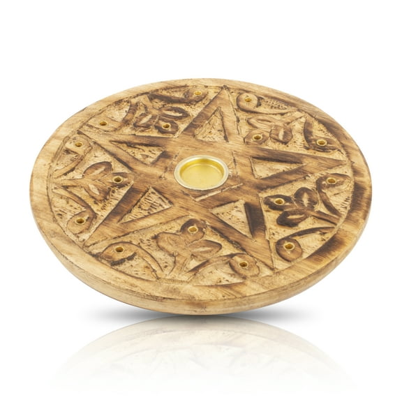 Wooden Incense Stick & Cone Burner Holder Eco Friendly Ash Catcher Tray Agarbatti Holder Rustic Style Hand Carved For Meditation Yoga Aromatherapy Home Fragrance Products Birthday Housewarming Gifts