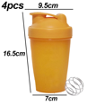 thumbnail image 2 of [Paquete de 4] Botella mezcladora de 20 oz con bola batidora de alambre, incluye vaso mezclador para mezclas de proteínas Ormromra CPB-US-YYM695-4, 2 of 5