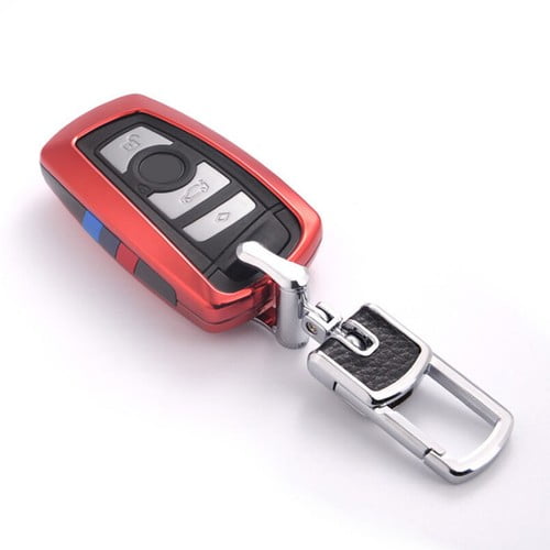 Car Key Fob Cover Case Protector 1Pcs M-Style Car Key Case Fob Cover Bag Holder Key Chain Key Ring for BMW