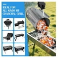 thumbnail image 5 of Charcoal Chimney Starter 12" H, Rapid Grill Starter Set with Gloves & Blower, 5 of 7