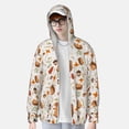 thumbnail image 3 of Fotbe Squirrel Men's Women's UPF 50+ Sun Protection Jacket Hooded Cooling Shirt with Pockets Hiking Outdoor Performance-Medium, 3 of 8