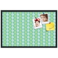 thumbnail image 2 of PinPix 34x22 Custom Cork Bulletin Board Floral Green Leaf Poster Board Has a Fabric Style Canvas Finish, Framed in Floral Green Leaf, by ArtToFrames (PinPix-554), 2 of 6