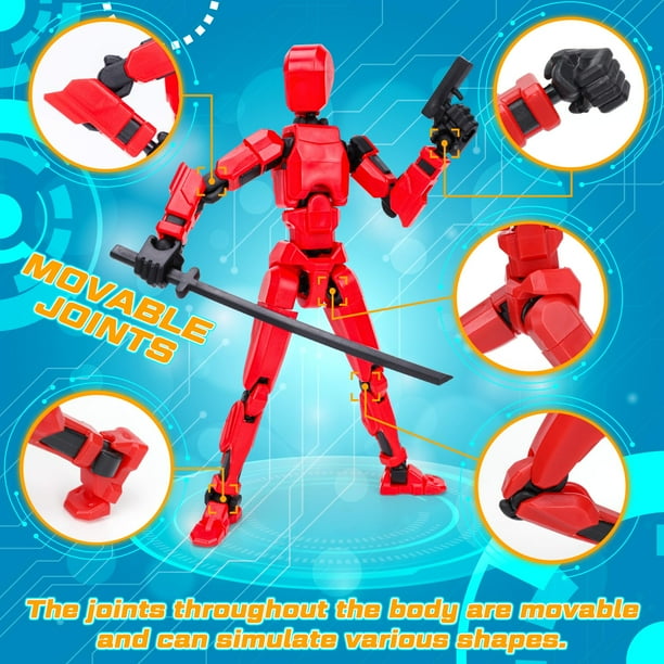 Pearoft Kids Multi-Jointed Robot Action Figures for Classrooms