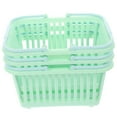 thumbnail image 1 of Miangastore 3 Pcs Bathroom Drainage Toiletry Organizers Plastic Storage Organizer Baskets With Handles, 1 of 8