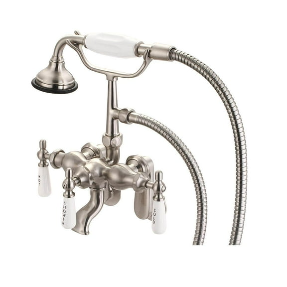 Mason Hill Collection Clawfoot Tub Wall Mount Traditional Faucet with Handshower