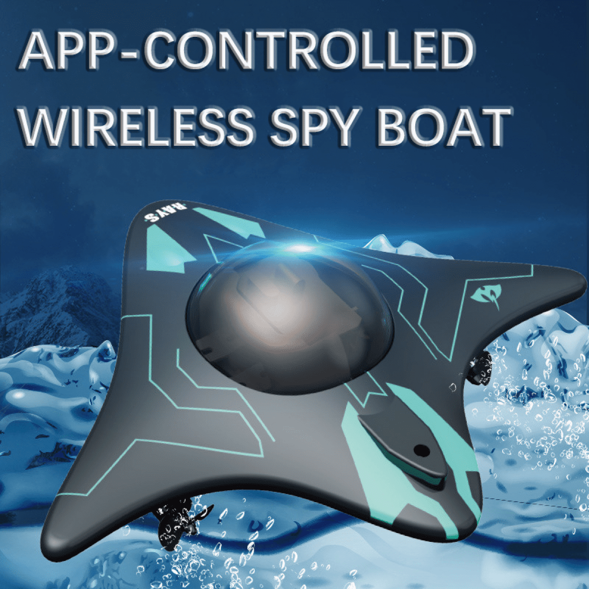 Remote Control Boat with Underwater Camera for Adults/Kids Pool Toys RC Boat with Waterproof Camera Toys Christmas Gifts for Adults & Kids Ages 8+