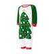 thumbnail image 3 of Conjuntos de pijamas navideños familiares a juego: camisetas de manga larga con cuello redondo + pantalones con estampado de árbol de Navidad, mono o conjunto para perro., 3 of 10