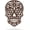Penny Vein, variant on Day of the Dead Sugar Skull Metal Wall Art– Handcrafted Steel Décor for Día de los Muertos– Indoor/Outdoor Rust-Resistant Wall Hanging– Vibrant Mexican Sugar Skull Design, 4 Sizes & 8 Colors (B-12)