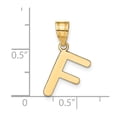 thumbnail image 4 of Diamond2Deal 14K Pendentif Initiale Lettre F en Or Jaune pour Femmes, 4 of 6