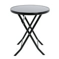 thumbnail image 3 of Outdoor Patio Table, Indoor Tempered Glass Round Dining Table, Coffee Side Table for Patio Garden Backyards, 3 of 11
