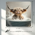 thumbnail image 4 of Funny Bathroom Tin Sign, Cow Wall Decor, Home Farmhouse Hotel Man Cave Bathroom Wall Art Retro Decor Vintage Metal Square Tin Sign Unique Powder Room 12x12 Inches, 4 of 6