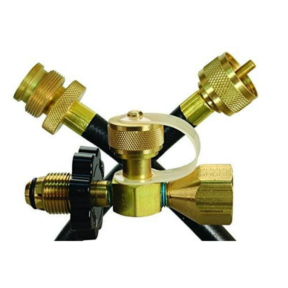 JR Products 07-31505 LP Tank POL Extended Flo Kit with 144" Hose for RV Grills and Lanterns