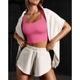 thumbnail image 5 of Women's 3 Piece Tank Tops Ribbed Seamless Workout Exercise Shirts Yoga Crop Tops, 5 of 5
