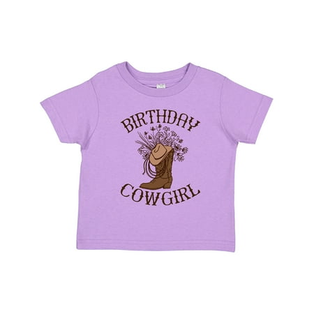 

Inktastic Birthday Cowgirl Western Party Gift Toddler Toddler Girl T-Shirt