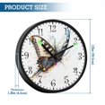 thumbnail image 3 of Voice Activated Clock with Glow Light 12 Inch Large Silent Wall Clock Battery Operated for Home Decor Digital Elements Butterfly, 3 of 8
