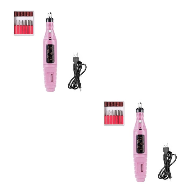 Qarigey 1 Juego de taladro eléctrico para manicura, Kit de brocas para uñas, removedor de esmalte de Gel de pedicura profesional, herramienta Type4 NO4 Qarigey CBP095880