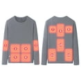 thumbnail image 4 of GZWYHT Mens T-Shirts,Mens Undershirts Men's Heated Bottom Flash Men's USB Heated Warm T Shirt Cold Weather Warm Underwear Tops Tshirts Shirts,Workout Shirts Grey 4XL, 4 of 4