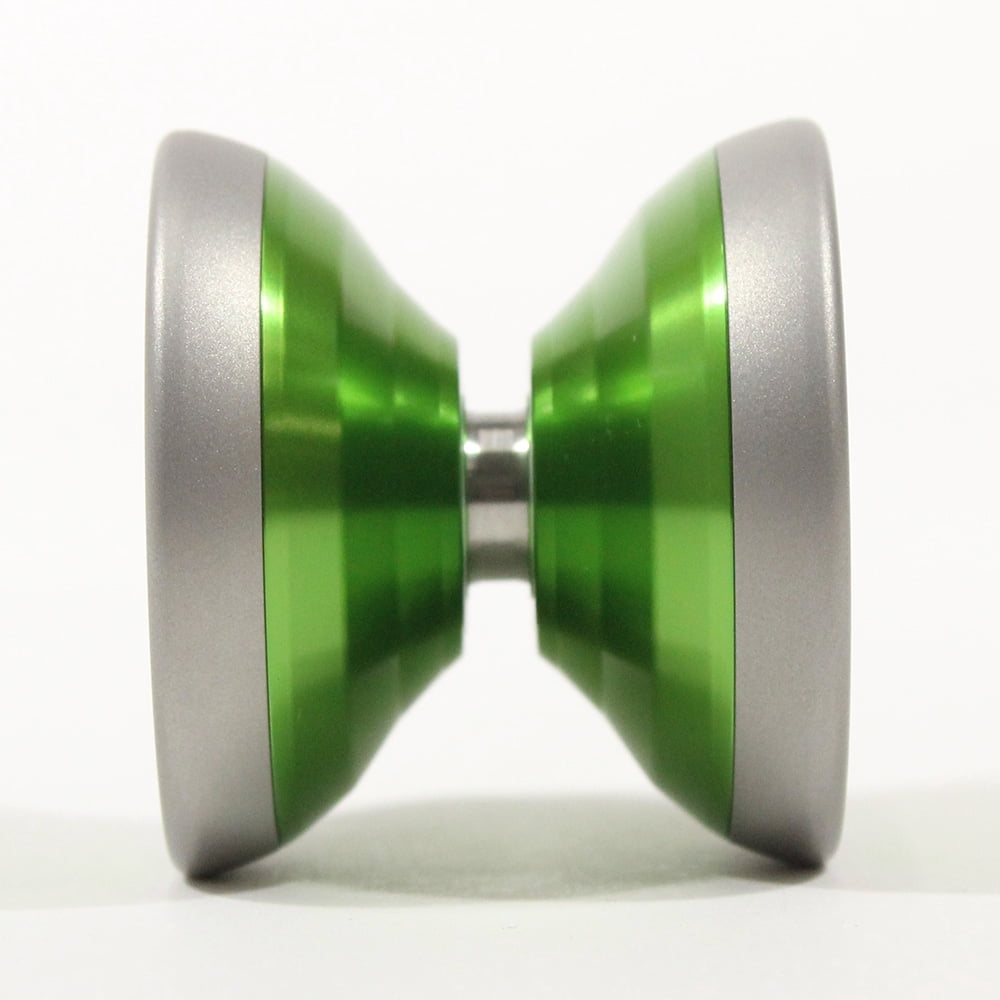 Turning Point MGB Yo-Yo - Bi-Metal - Hiroyasu Ishihara Signature YoYo (Green with Blasted Silver Rims)