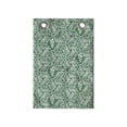 thumbnail image 1 of Antique Oriental Hanging Pocket Organizer, Continuous Eastern Style Simplistic Leaves Arrangement Pattern, Printed Polyester Storage Bag with Pockets, 14" x 20", Jade Green and White, 1 of 2