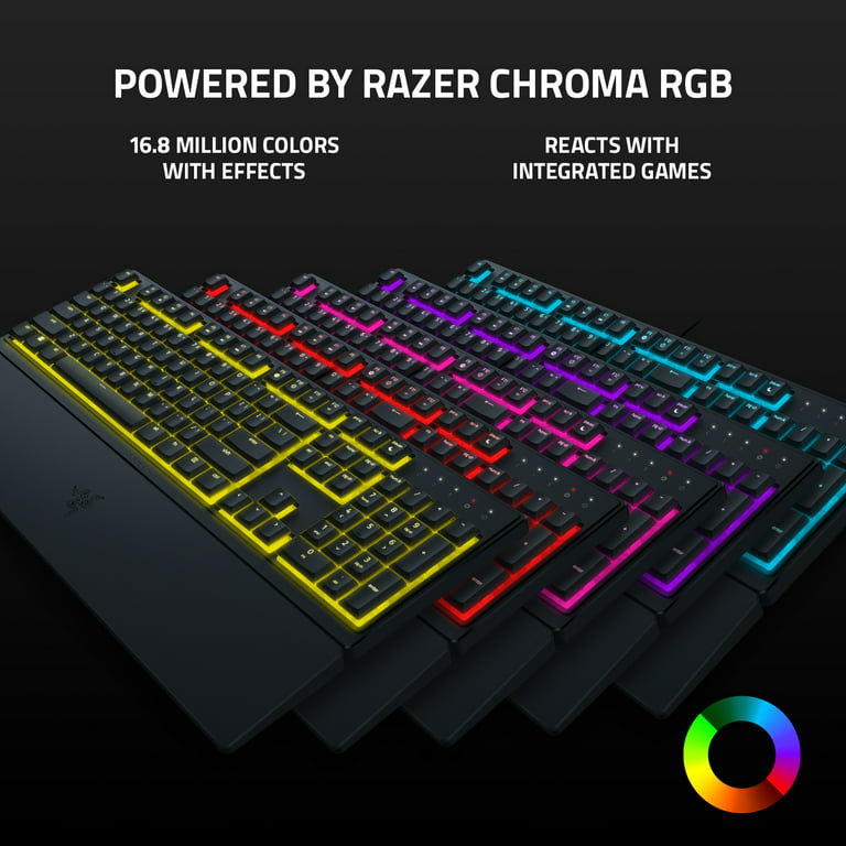 Razer Ornata V3 X Full-Size Wired Membrane Gaming Keyboard for PC