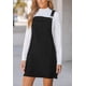 thumbnail image 1 of Falda de mujer con peto, escote cuadrado, tirantes, bolsillos, vestido de peto, 1 of 4