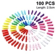thumbnail image 1 of 100 clips de madera de colores mezclados de 2,5 mm. Xemadio 2035371-1, 1 of 8