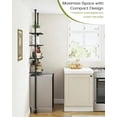 thumbnail image 7 of Adjustable Over The Toilet Storage Shelf, 4-Tier Ample Over Toilet Bathroom Organizer and Storage,Tension Mounted Above Toilet Storage Cabinet for Versatility, Fits 64-113 Inch Heights, Black, 7 of 7