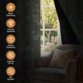 thumbnail image 5 of Tchckioa Vintage Boho Blackout Curtains for Apartment,Privacy Protection Grommet Window Drapes,42x63 Inch,2 Panels,Green, 5 of 9