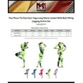 thumbnail image 2 of MixMatchy Women's Two Piece Tie Dye Gym Yoga Long Sleeve Jacket With Butt lifting Legging Active Set, 2 of 4