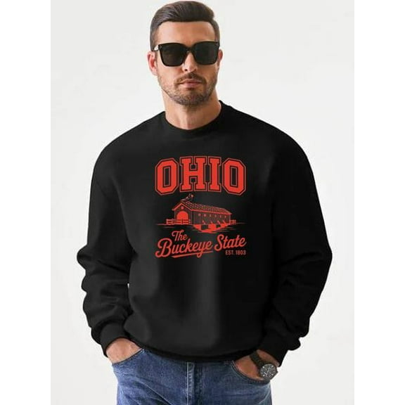 Ohio Buckeye State Covered Bridge Landmark Unisex Sweatshirt up to 5XL