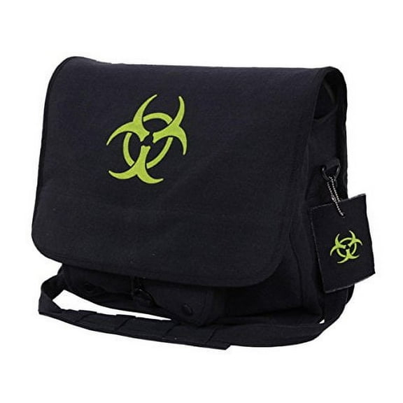 Rothco Vintage Canvas Bag, Bio-Hazard, Black,