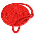 thumbnail image 1 of 15' Double Braided Nylon Dockline, Red, 1 of 1
