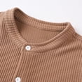 thumbnail image 6 of FRSASU Men's Dress Shirts Short Sleeve Button Down Mandarin Collar Shirt Solid Casual Summer Vacation Tops Khaki, 6 of 9
