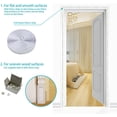 thumbnail image 4 of Magnetic Door Screen, Ultra Fine Mesh, Powerful Magnets, Complete Installation Kit, Adhesive and Hook & Loop Tape Included - 80x210cm, White, 4 of 5