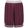 thumbnail image 3 of Holloway Sportswear L Retro Trainer Shorts Maroon/White 229526, 3 of 5