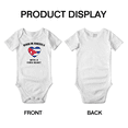 thumbnail image 3 of Born In America With A Cuba Heart Funny Baby Clothing Bodysuits For Boy Girl, 3 of 5