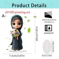 thumbnail image 3 of Acrylic Desktop Decoration Standee - 7.87 Inch Whimsical Woman & Sheep Figurine, 2D Printed Graphic Office Desk Ornament, Unique Home Decor Gift for Coworkers, Easy Assembly Decorative Centerpiece, 3 of 4