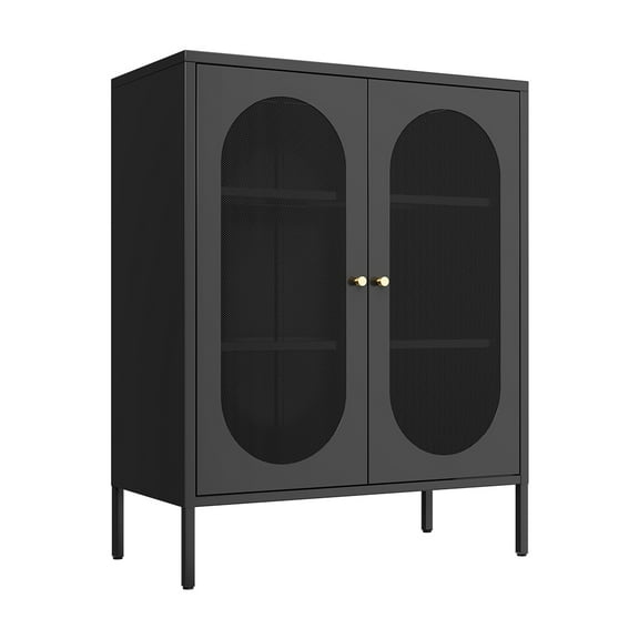 Fumedo Metal Cabinet,Metal Locker Storage Cabinet with 2 Doors and Adjustable Shelves