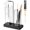 Square Black, variant on 2 in 1 Incense Holder with 7.8" & 5.9" Glass Jars, Large Incense Holder for Sticks, Upside Down Incense Burner with Ash Catcher & Storage - 20 Incense Sticks & Brush